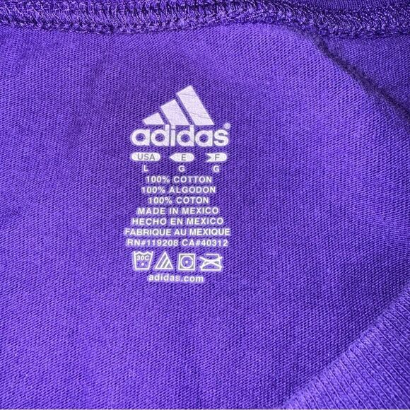Kobe Bryant Los Angeles LA Lakers T-Shirt Womens Sz L Adidas #24 Purple NBA - Picture 7 of 9